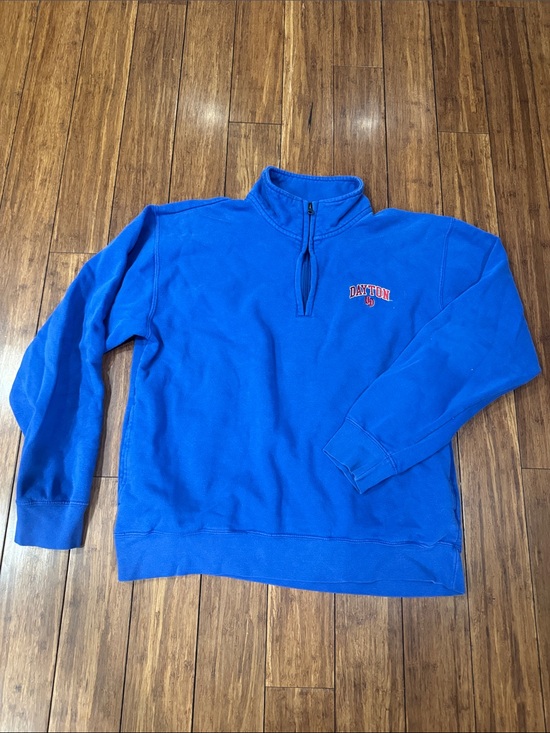 Gear For Sports Other - University of Dayton Royal Blue Half-Zip Sweater with Red Logo